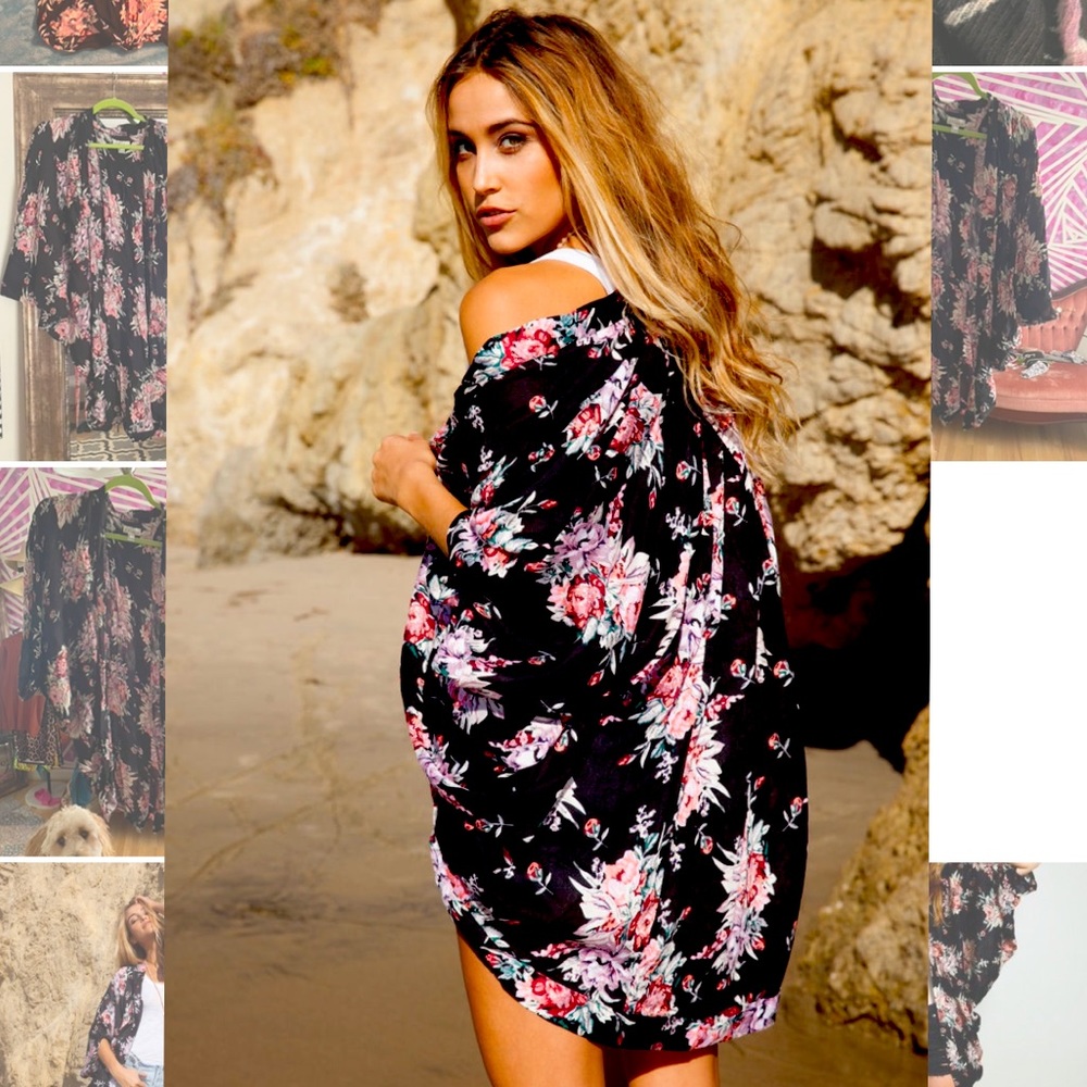 Arnhem Songbird Kimono in Meika Rose
